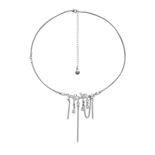 Water Drops Tassel Necklace