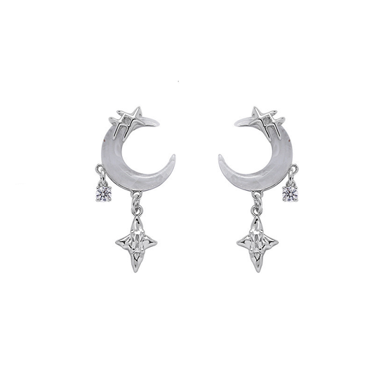 Moonlight Symmetric Stud Earrings