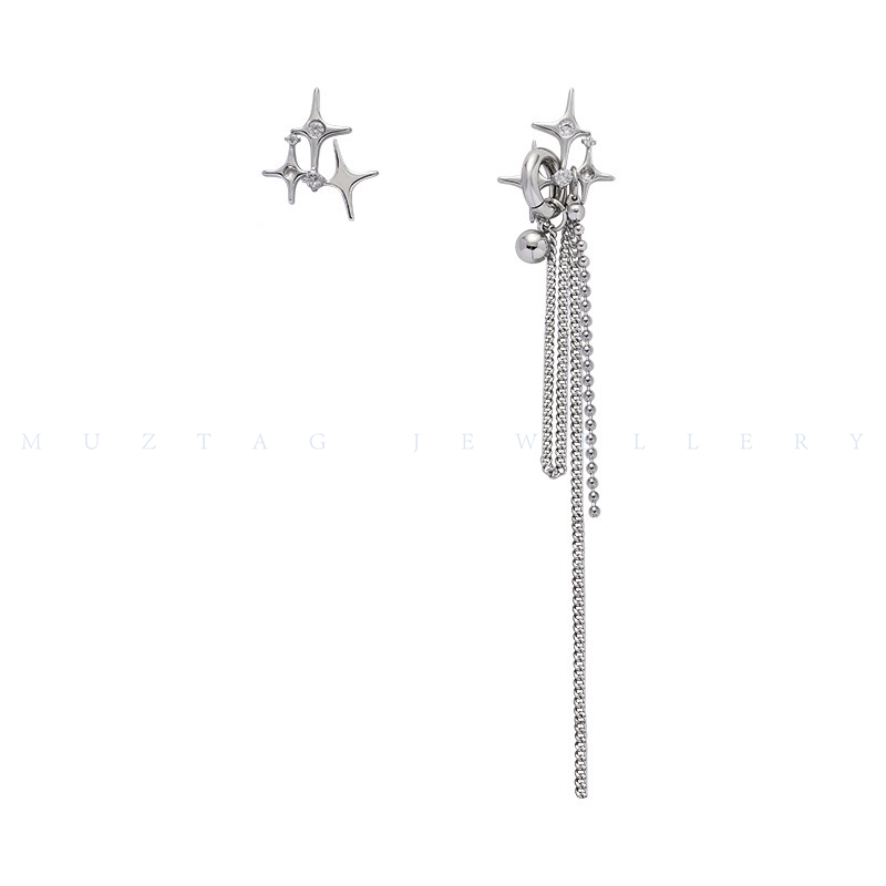 Starburst Asymmetric Stud Earrings