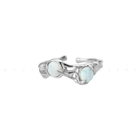 Double Opal Ring