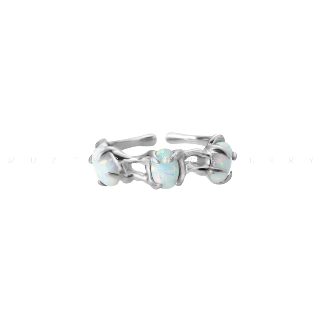 Triple Opal Ring