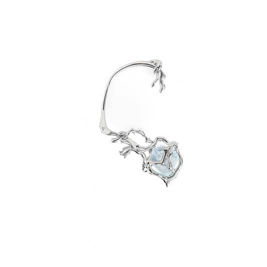 Blue Glacier Ear Clip-Left